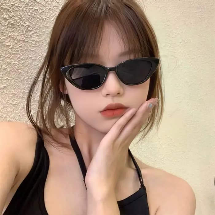 Lunettes de soleil rétro en forme d'œil de chat pour femmes