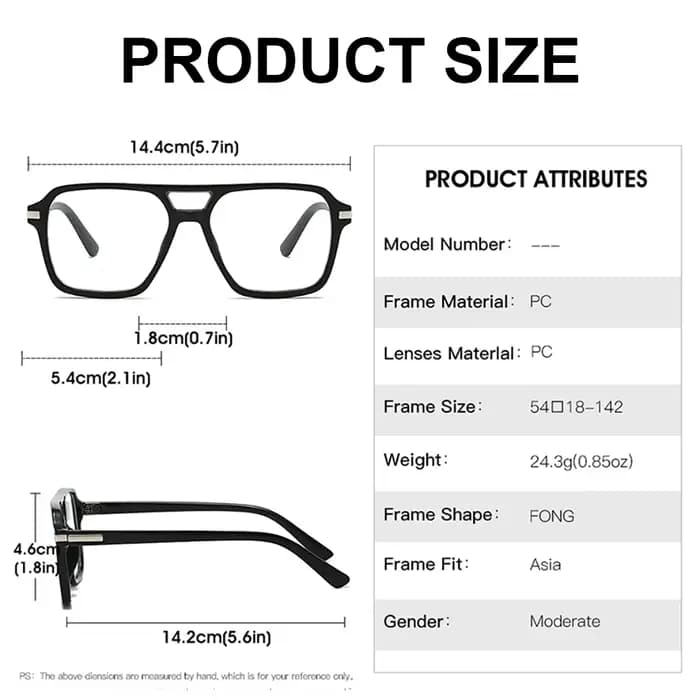 CLOUT GOGGLES Nouvelle Monture de Lunettes Tendance Homme Femme Cadre Carré Classique Verres Anti-Lumière Bleue Marque