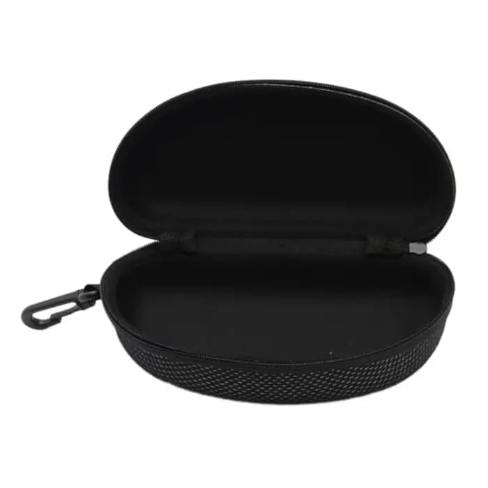 Étui rigide portable avec fermeture éclair pour lunettes de soleil