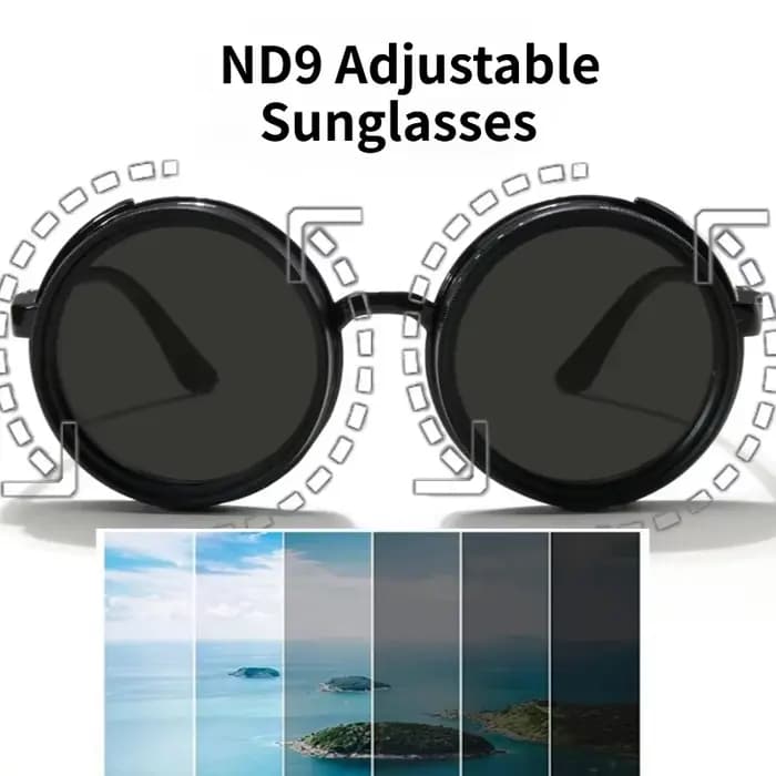 Lunettes de soleil polarisées Vintage Punk ND pour hommes