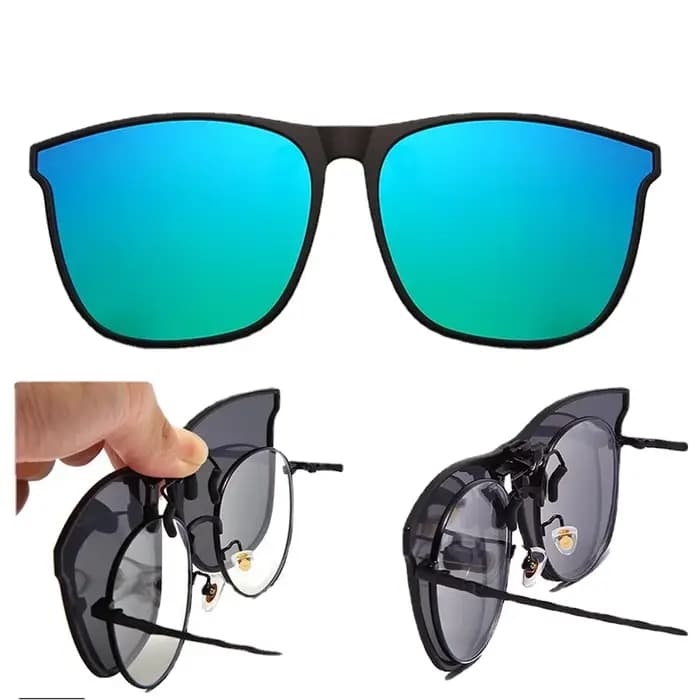Lunettes de soleil polarisées à Clip pour hommes