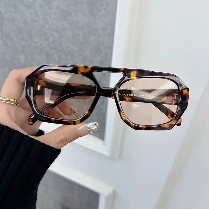 Nouvelles lunettes De soleil carrées femmes marque Designer mode léopard cadre