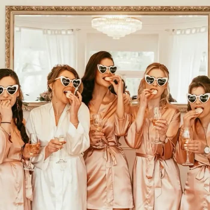 100-10 pièces lunettes de soleil de mariage bricolage lunettes de soleil coeur personnalisées avec stylo lunettes de fête d'enterrement de vie de jeune fille cadeaux de demoiselle d'honneur pour les i