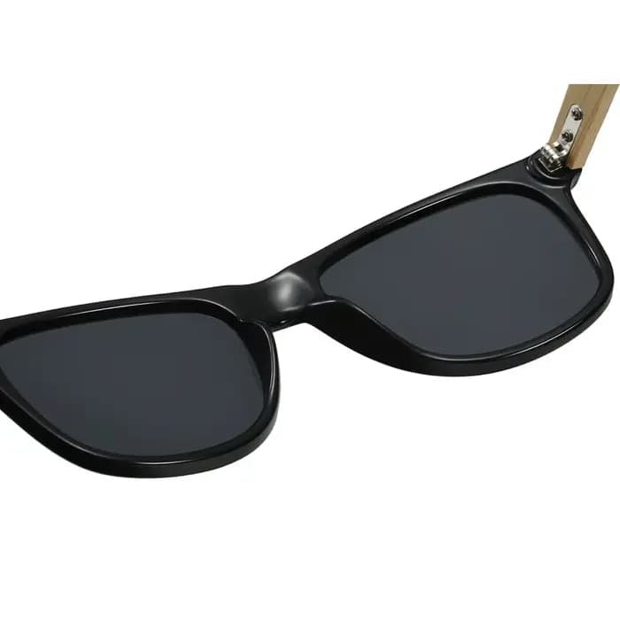 Lunettes de soleil carrées Vintage en bois de bambou pour hommes et femmes