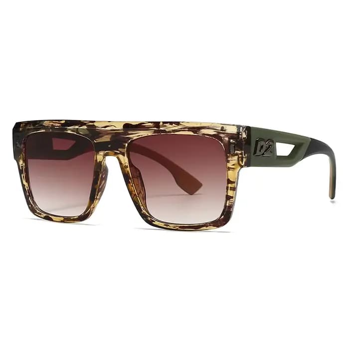 Nouvelles lunettes de soleil de créateur de mode pour hommes et femmes avec des lignes simples et minimalistes et une grande monture