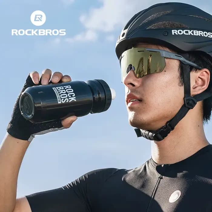 ROCKBROS bouteille d'eau de vélo 600ML PP tasse de sport bouilloire de cyclisme Camping en plein air randonnée presser tasse de vélo