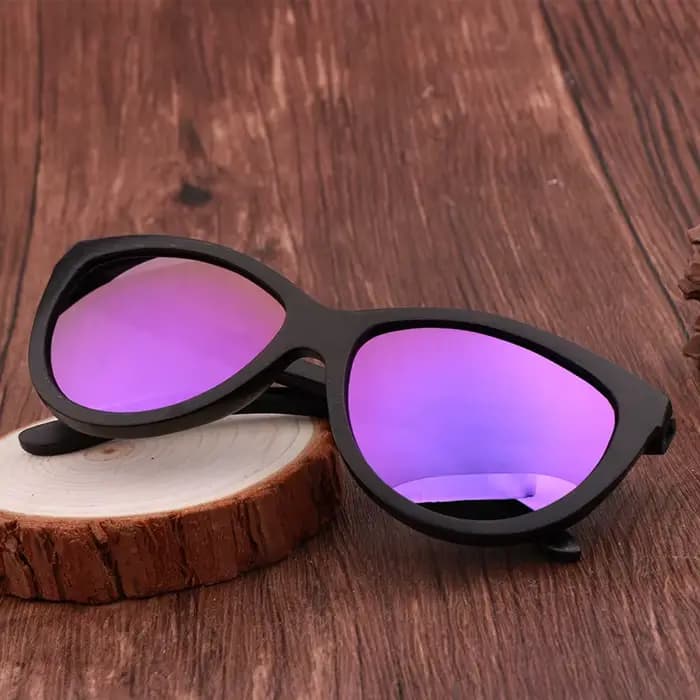Lunettes de soleil noires en bambou pour hommes et femmes