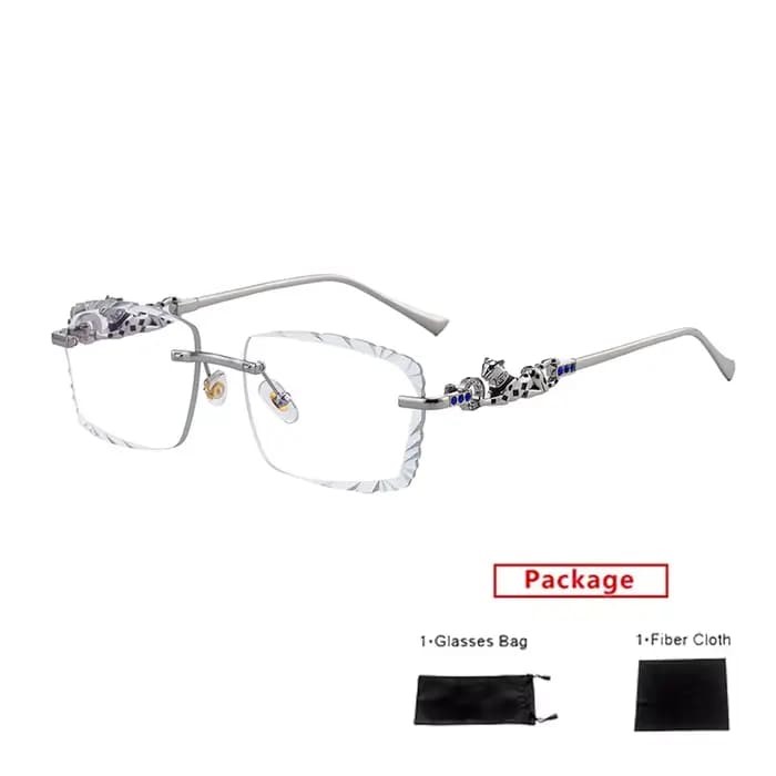 Lunettes de soleil carrées sans monture mimiyou pour hommes