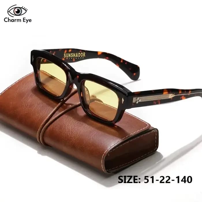 Lunettes de soleil en acétate de haute qualité pour hommes et femmes