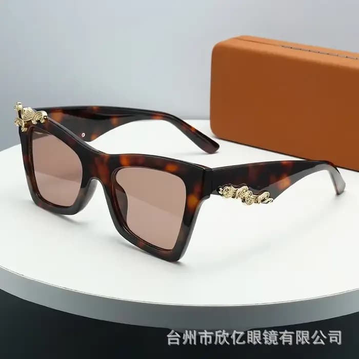 Marque de luxe surdimensionné carré décontracté loisirs Style Vintage parasol UV400 lunettes de soleil hommes haute