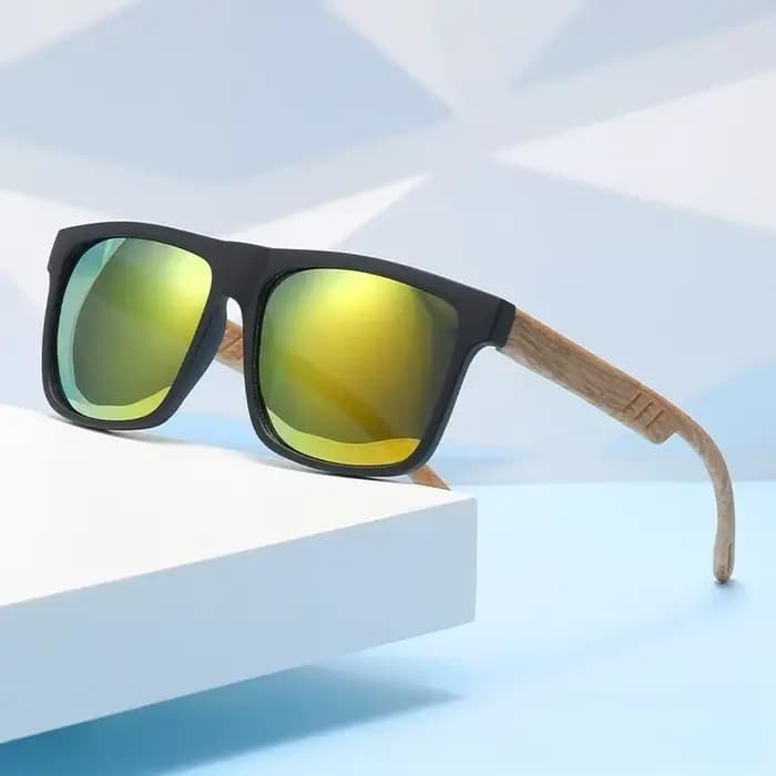 Lunettes de soleil en bois de bambou pour hommes et femmes