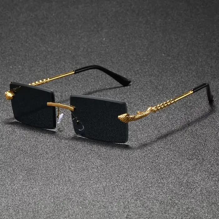 Lunettes de soleil rectangulaires sans cadre