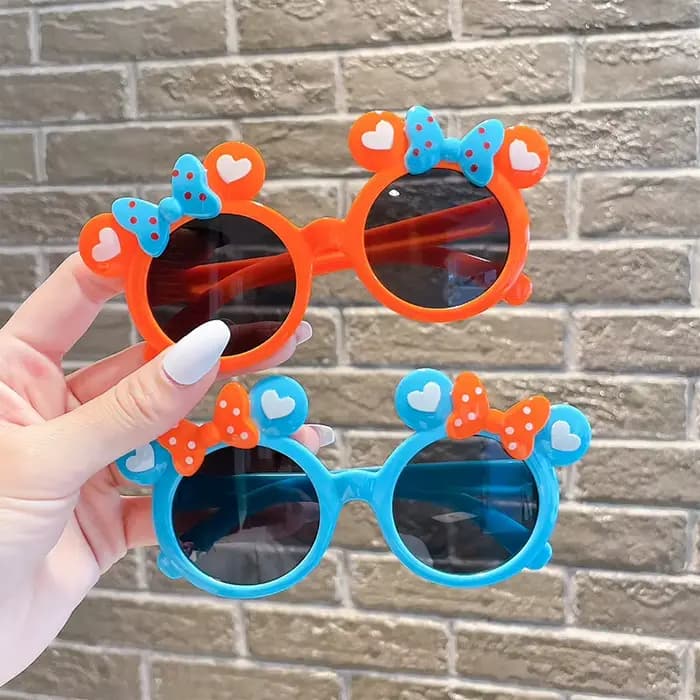 Enfants mignon dessin animé lunettes de soleil garçon fille en plein air Protection solaire été bébé Sport ombre