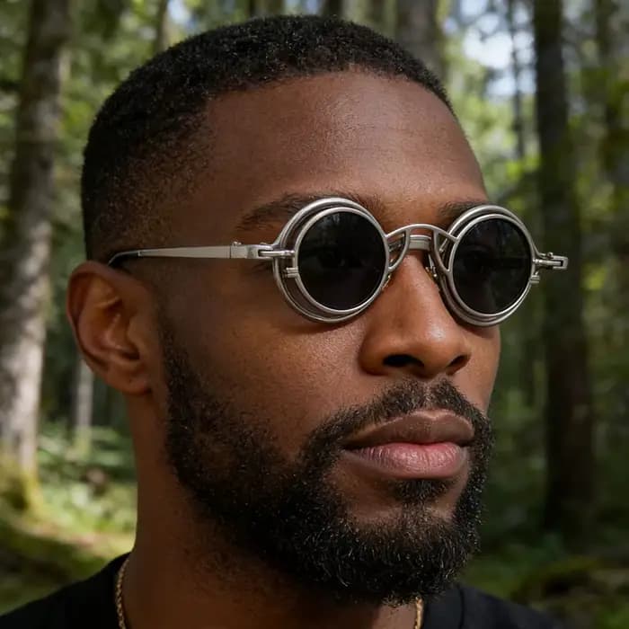 Lunettes de soleil steampunk pour hommes