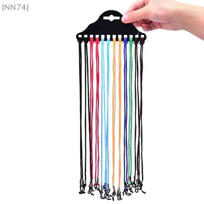 12 pièces/ensemble sangle de cou de lunettes de soleil – cordon de chaîne