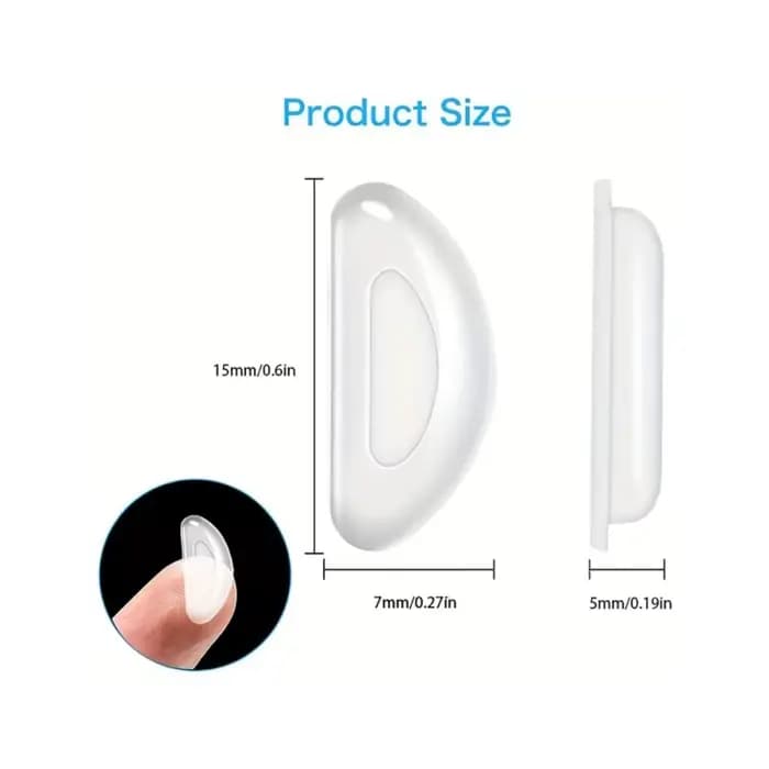 Plaquettes nasales antidérapantes en Silicone