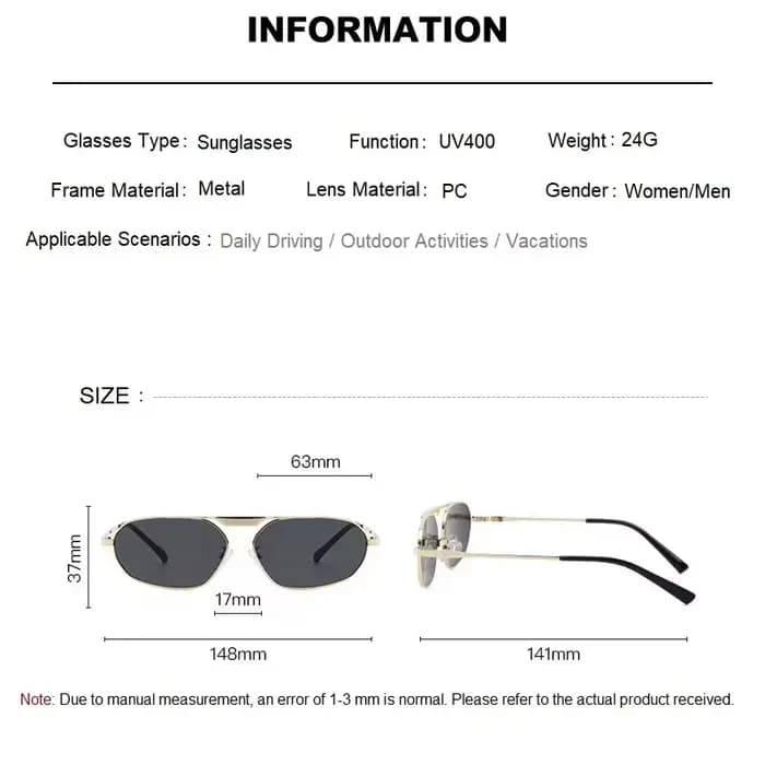 Ins polygone femme lunettes de soleil pour hommes mode
