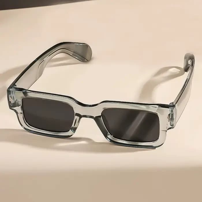 Lunettes de soleil carrées rétro unisexes