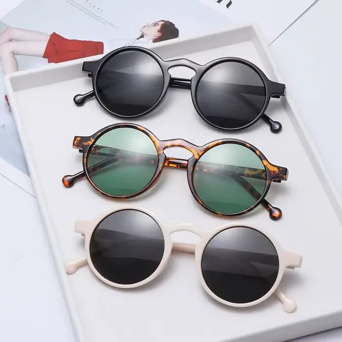Lunettes de soleil rondes rétro pour femmes