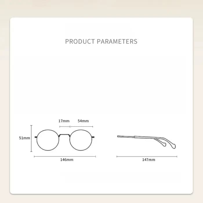 Monture de lunettes en titane ultralégère pour femmes