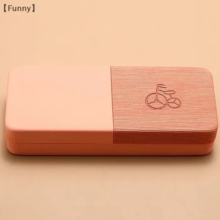 Étui à lunettes Portable à motif de vélo