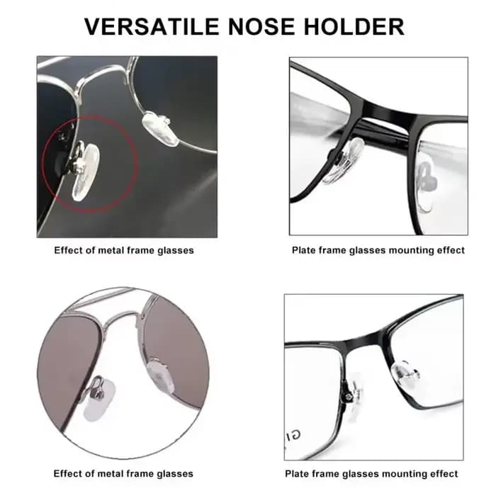 10/25/50 paires/ensemble plaquettes nasales en silicone pour lunettes