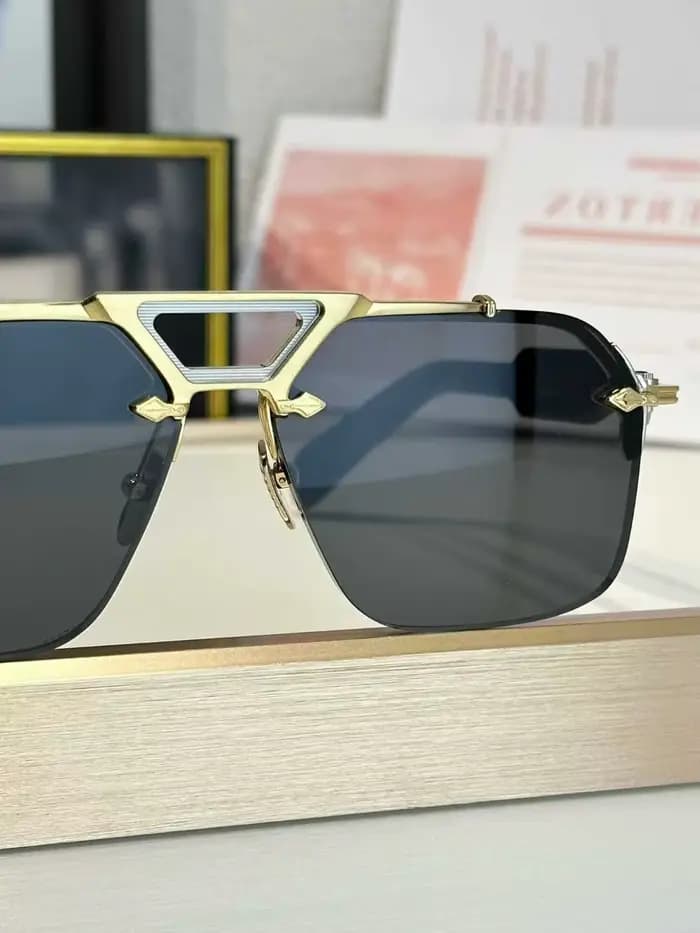JJMM SILVERTON lunettes de soleil pilote classique titane cadre carré UV400 rétro mode 3A + haute qualité emballage d'origine unisexe