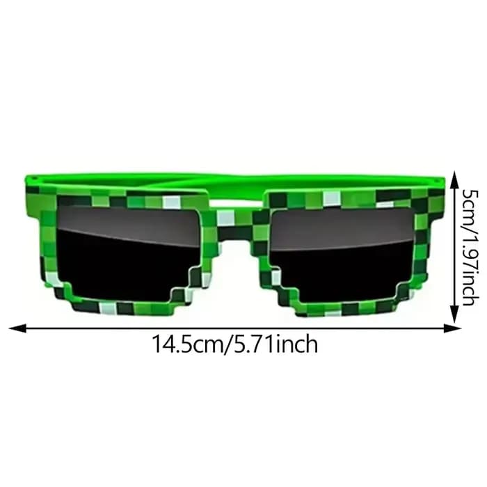 Lunettes de soleil Pixel rétro pour adultes