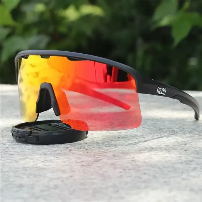 Lunettes de cyclisme néon