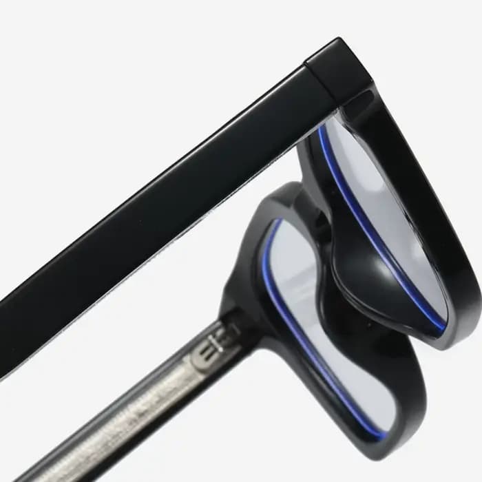 Monture de lunettes carrée rétro années 80
