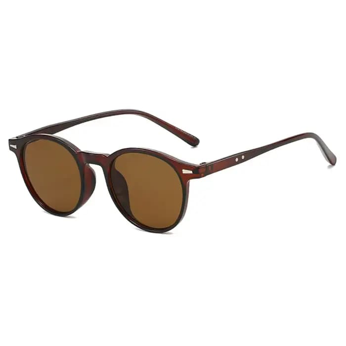 Lunettes de soleil rondes vintage punk pour femmes