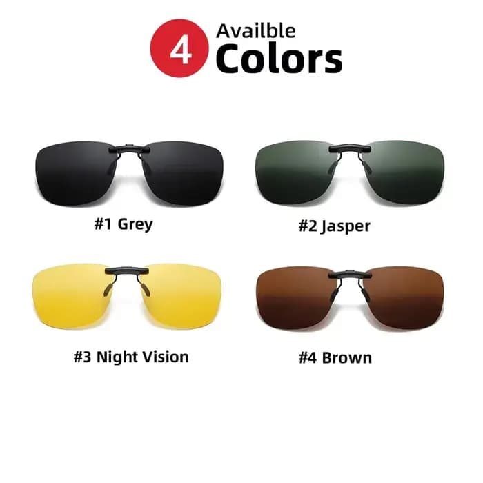 Hommes conduite Clip sur Lunettes De Soleil