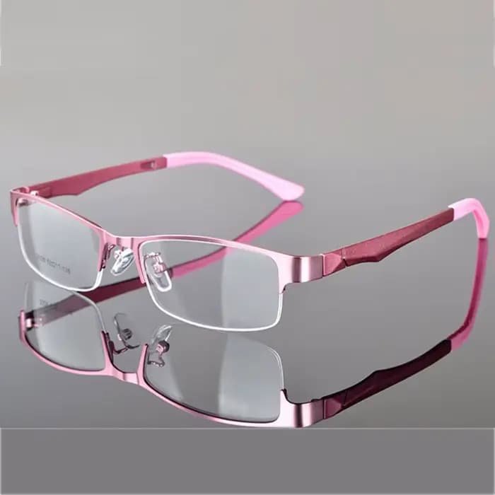 Reven Jate demi sans monture lunetes cadre optiq Prescription Semi-jante lettes