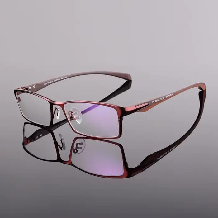 Monture de lunettes optiques en acétate d'alliage pour hommes