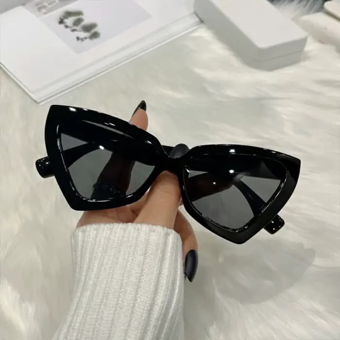 Lunettes de soleil triangle polygone pour femmes et hommes