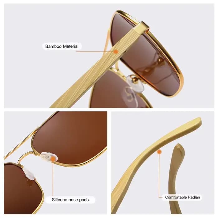 Lunettes de soleil carrées métalliques rétro GM Fashion pour femmes et hommes