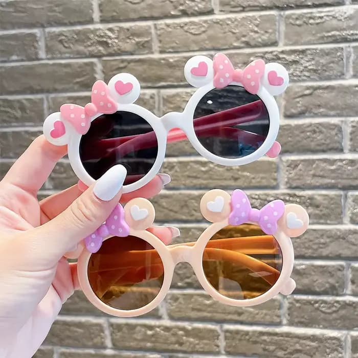 Enfants mignon dessin animé lunettes de soleil garçon fille en plein air Protection solaire été bébé Sport ombre
