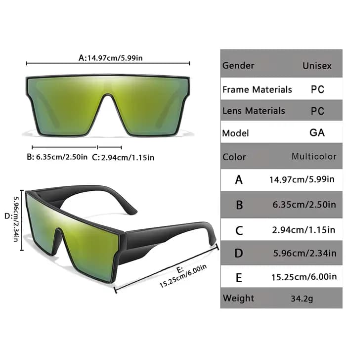 Lunettes de soleil de pêche à grand cadre pour hommes et femmes