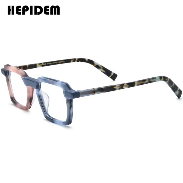 HEPIDEM mat acétate lunettes cadre hommes marque Design carré