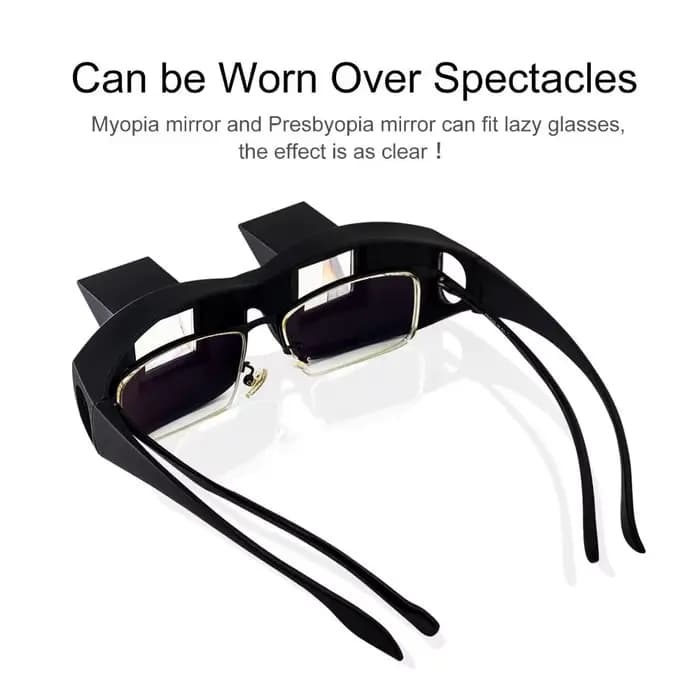 Lunettes de vision prisme pour regarder la télévision en position allongée ou assise