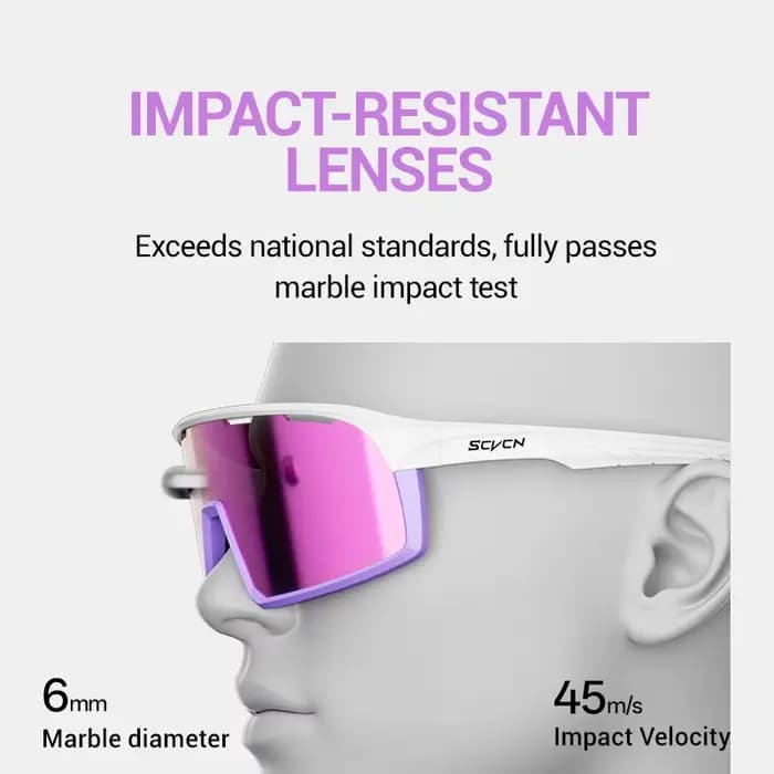 Lunettes de soleil polarisées SCVCN à vision large et surdimensionnée