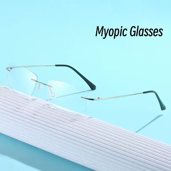 Lunettes Ultra légères sans cadre en fil d'or
