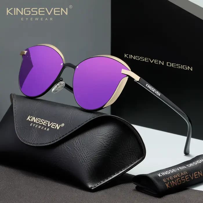 KINGSEVEN Nouveauté Lunettes de soleil œil de chat pour femme