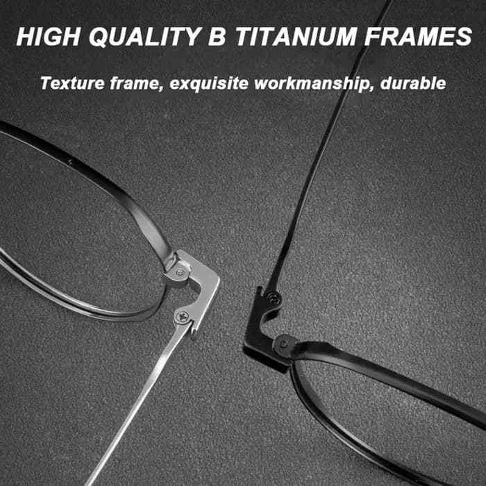 Montures de lunettes en titane ultra-légères faites à la main pour hommes