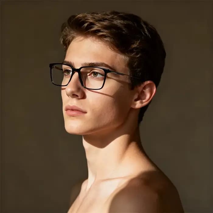 Lunettes optiques rectangulaires pour femmes