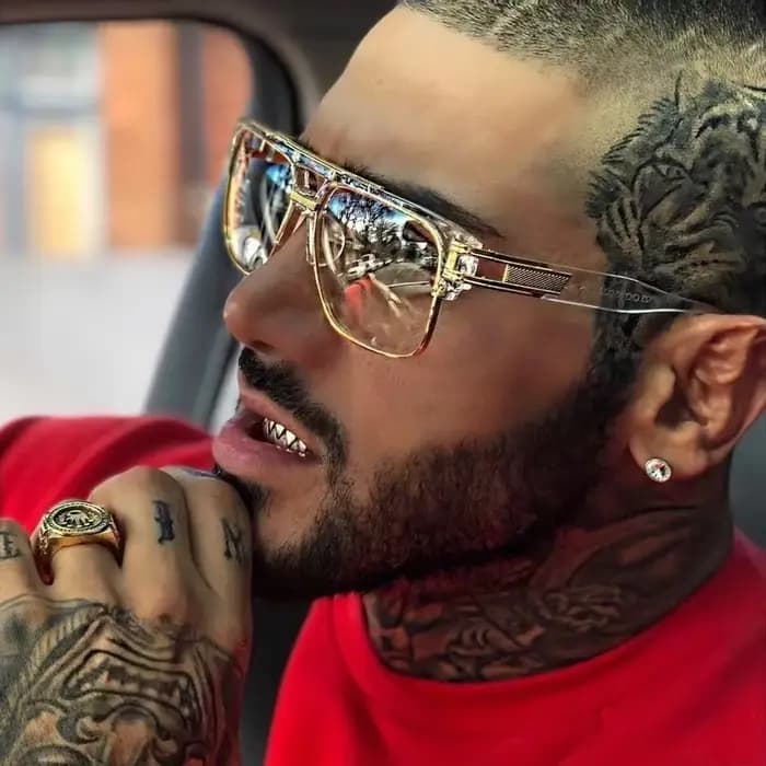 Lunettes de soleil pour hommes de marque de luxe vintage