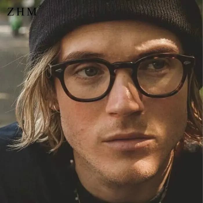 Nouveauté Johnny Depp Style lunettes hommes rétro rond nuances