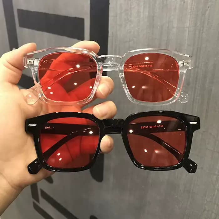 Lunettes de soleil carrées polygonales pour hommes et femmes
