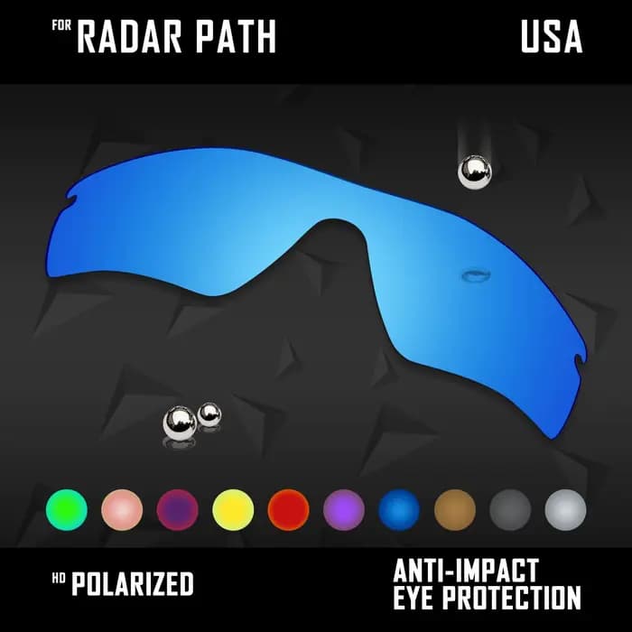 Wing WLIT-Verres de rechange polarisés pour lunettes de soleil Oakley Radar Path