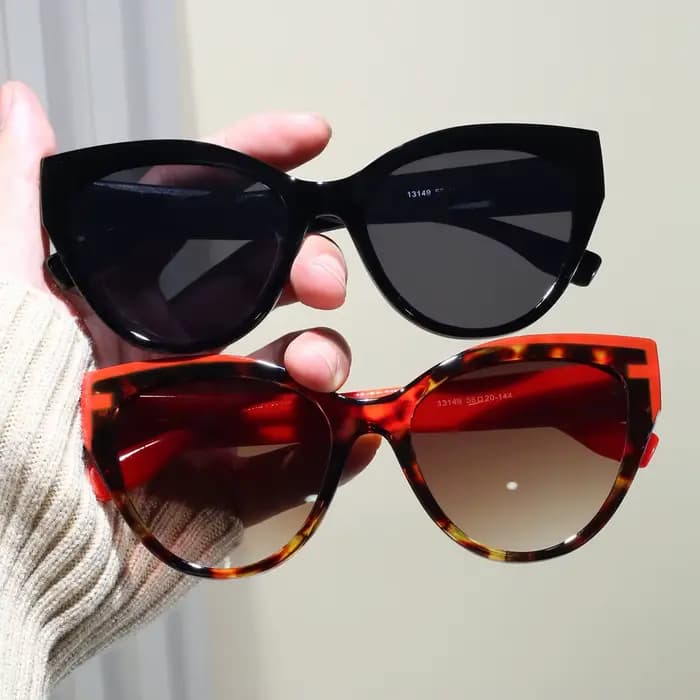 Lunettes de soleil œil de chat vintage pour femme